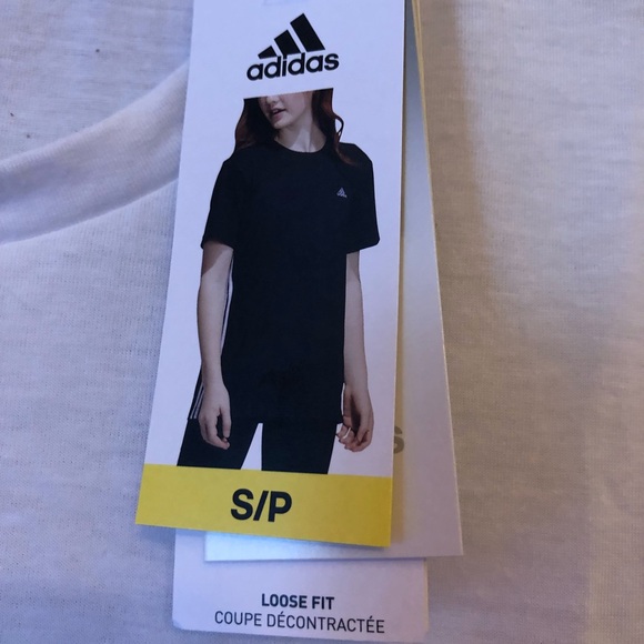 ADIDAS AEROREADY NWT WOMEN LOOSE FIT BREATHABLE ATHLETIC T-SHIRT SHORT SLEEVES - Picture 6 of 7